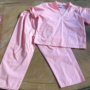 Kids Pink Scrub Set